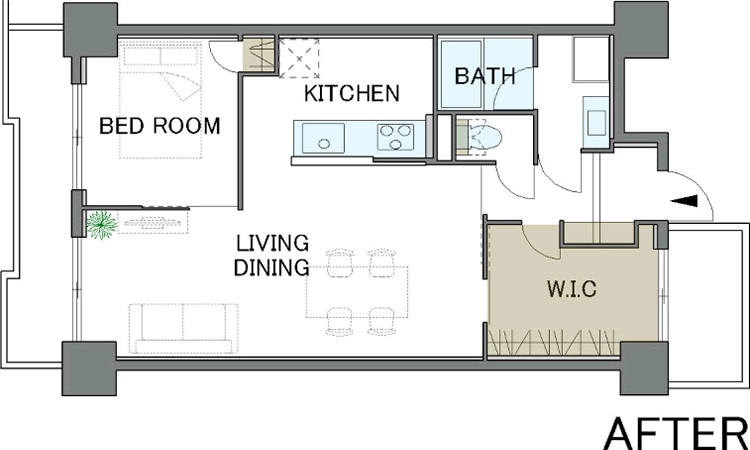 間取り図：AFTER